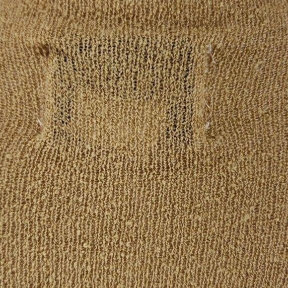 Vtg 262 1/2 Gold‎ Acrylic Long Sleeve Small Top Blouse - Picture 7 of 8